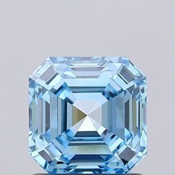 Diament laboratoryjny o barwie fantazyjnej Asscher, 1.02ct, VVS1, Fancy Vivid Blue, IGI LG737530273