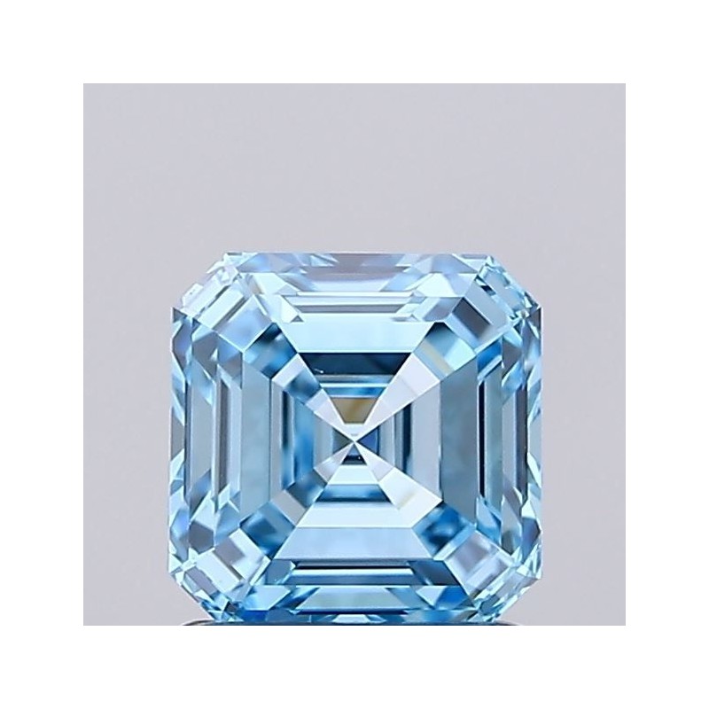 Diament laboratoryjny o barwie fantazyjnej Asscher, 1.08ct, VVS1, Fancy Vivid Blue, IGI LG737502812 Diament laboratoryjny o barwie fantazyjnej Asscher, 1.08ct, VVS1, Fancy Vivid Blue, IGI LG737502812