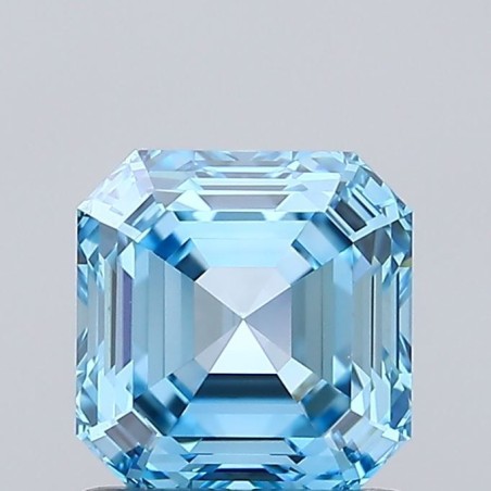 Diament laboratoryjny o barwie fantazyjnej Asscher, 1.12ct, VVS2, Fancy Vivid Blue, IGI LG707538520