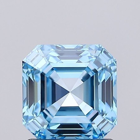 Diament laboratoryjny o barwie fantazyjnej Asscher, 1.14ct, VVS2, Fancy Vivid Blue, IGI LG727578041