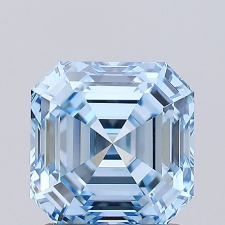 Diament laboratoryjny o barwie fantazyjnej Asscher, 1.38ct, VVS2, Fancy Vivid Blue, IGI LG739526901