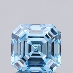 Diament laboratoryjny o barwie fantazyjnej Asscher, 1.25ct, VVS2, Fancy Vivid Blue, IGI LG728511745