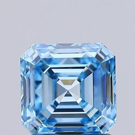 Diament laboratoryjny o barwie fantazyjnej Asscher, 1.15ct, VVS2, Fancy Vivid Blue, IGI LG732529624