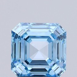 Diament laboratoryjny o barwie fantazyjnej Asscher, 1.42ct, VVS2, Fancy Vivid Blue, IGI LG732529631
