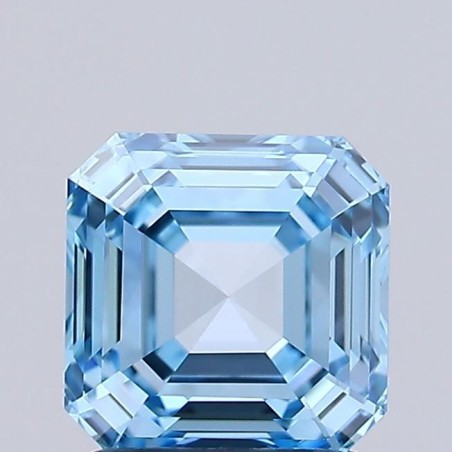Diament laboratoryjny o barwie fantazyjnej Asscher, 1.42ct, VVS2, Fancy Vivid Blue, IGI LG732529631