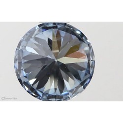 Diament laboratoryjny o barwie fantazyjnej szlif okrągły, 0.72ct, IF, Fancy Vivid Blue, IGI LG581331278
