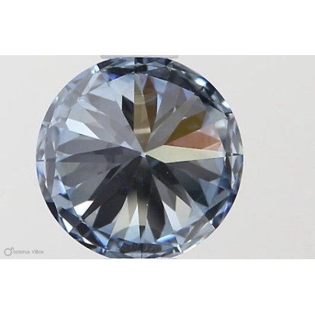 Diament laboratoryjny o barwie fantazyjnej szlif okrągły, 0.72ct, IF, Fancy Vivid Blue, IGI LG581331278