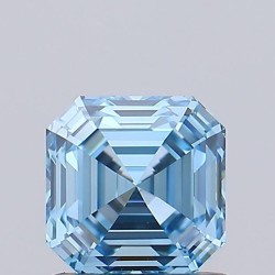 Diament laboratoryjny o barwie fantazyjnej Asscher, 1.02ct, VVS1, Fancy Vivid Blue, IGI LG737502830
