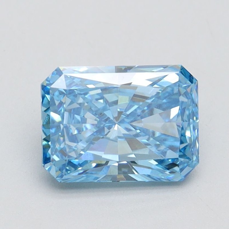 Diament laboratoryjny o barwie fantazyjnej radiant, 1.6ct, VVS2, Fancy Vivid Blue, IGI LG586337713 Diament laboratoryjny o barwie fantazyjnej radiant, 1.6ct, VVS2, Fancy Vivid Blue, IGI LG586337713