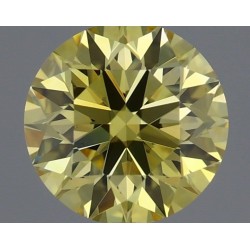 Diament laboratoryjny o barwie fantazyjnej szlif okrągły, 0.56ct, VVS1, Fancy Intense Yellow, IGI LG732517998