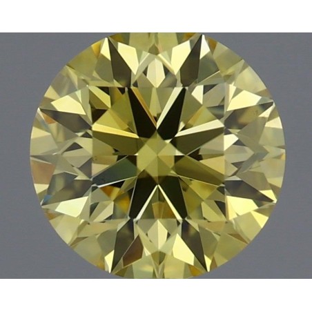 Diament laboratoryjny o barwie fantazyjnej szlif okrągły, 0.56ct, VVS1, Fancy Intense Yellow, IGI LG732517998