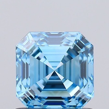 Diament laboratoryjny o barwie fantazyjnej Asscher, 1.03ct, VVS2, Fancy Vivid Blue, IGI LG707538529