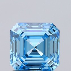 Diament laboratoryjny o barwie fantazyjnej Asscher, 1.02ct, VVS2, Fancy Vivid Blue, IGI LG706572922