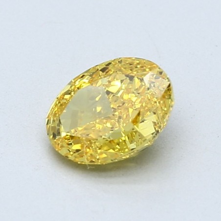 Diament laboratoryjny o barwie fantazyjnej szlif owalny, 1.02ct, VVS2, Fancy Vivid Yellow, IGI LG659464446