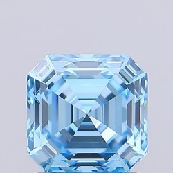 Diament laboratoryjny o barwie fantazyjnej Asscher, 1.2ct, VVS2, Fancy Vivid Blue, IGI LG734527950