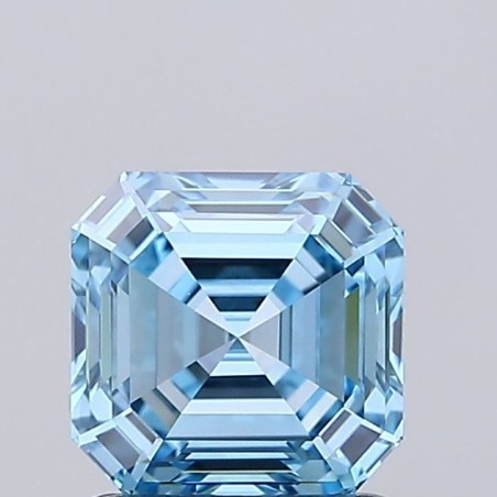 Diament laboratoryjny o barwie fantazyjnej Asscher, 1.14ct, VVS1, Fancy Vivid Blue, IGI LG737530270