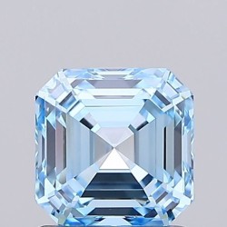 Diament laboratoryjny o barwie fantazyjnej Asscher, 1.07ct, VVS1, Fancy Vivid Blue, IGI LG741573107