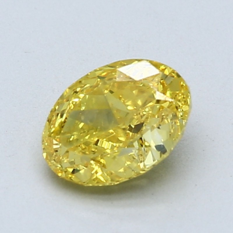 Diament laboratoryjny o barwie fantazyjnej szlif owalny, 1.12ct, VVS2, Fancy Vivid Yellow, IGI LG659409376