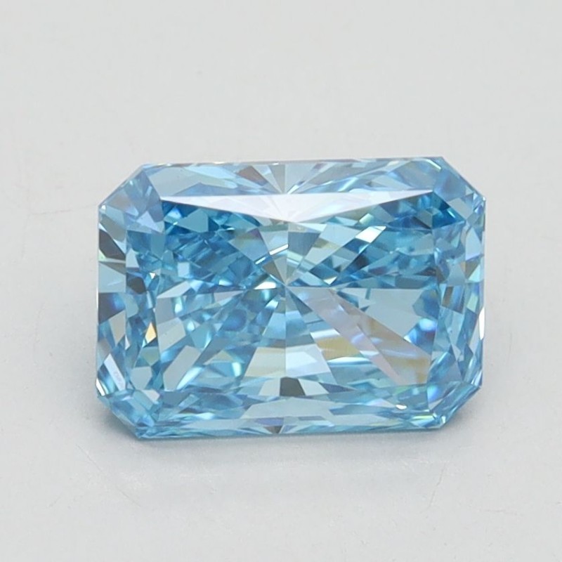 Diament laboratoryjny o barwie fantazyjnej radiant, 1.6ct, VVS2, Fancy Vivid Blue, IGI LG563238982