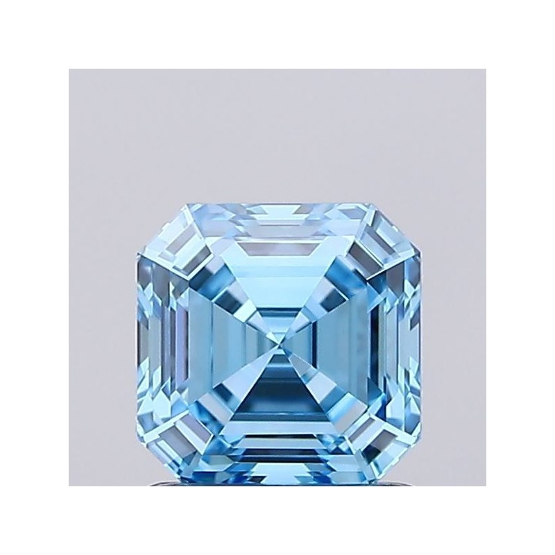 Diament laboratoryjny o barwie fantazyjnej Asscher, 1.01ct, VVS1, Fancy Vivid Blue, IGI LG737502805