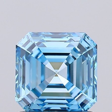 Diament laboratoryjny o barwie fantazyjnej Asscher, 1.22ct, VVS1, Fancy Vivid Blue, IGI LG737502819