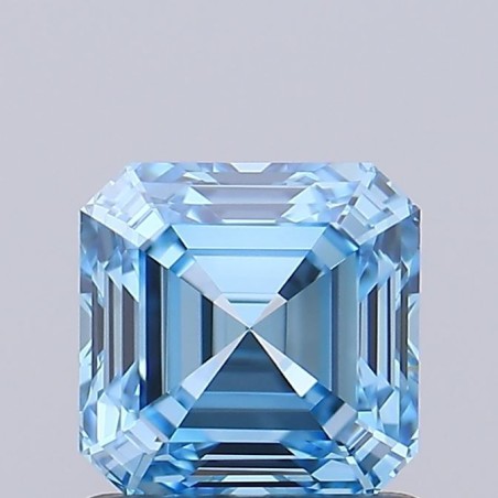 Diament laboratoryjny o barwie fantazyjnej Asscher, 1.04ct, VVS1, Fancy Vivid Blue, IGI LG732510084