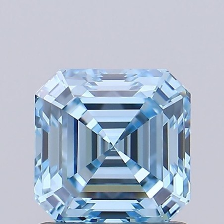 Diament laboratoryjny o barwie fantazyjnej Asscher, 1.07ct, VVS1, Fancy Vivid Blue, IGI LG732510081