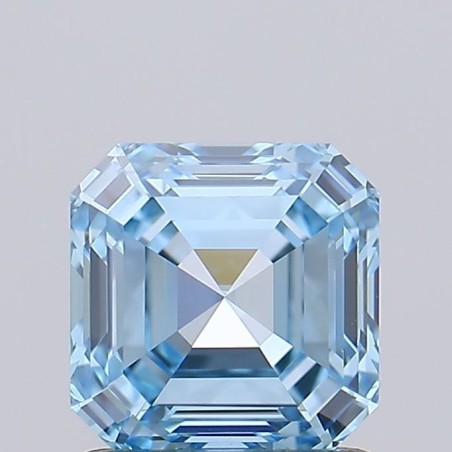 Diament laboratoryjny o barwie fantazyjnej Asscher, 1.16ct, VVS2, Fancy Vivid Blue, IGI LG739527420