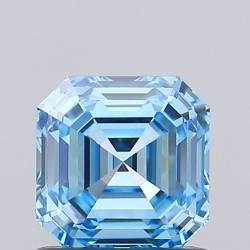 Diament laboratoryjny o barwie fantazyjnej Asscher, 1.02ct, VVS2, Fancy Vivid Blue, IGI LG700578961