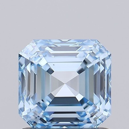 Diament laboratoryjny o barwie fantazyjnej Asscher, 1.08ct, VVS2, Fancy Vivid Blue, IGI LG739593287