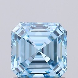 Diament laboratoryjny o barwie fantazyjnej Asscher, 1.05ct, VVS2, Fancy Vivid Blue, IGI LG737502831
