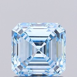 Diament laboratoryjny o barwie fantazyjnej Asscher, 1.03ct, VVS2, Fancy Vivid Blue, IGI LG739559313