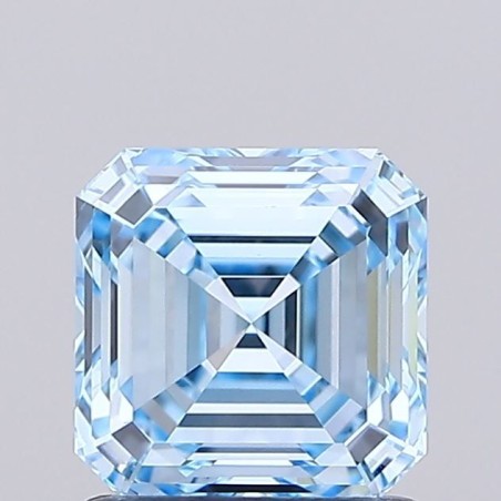 Diament laboratoryjny o barwie fantazyjnej Asscher, 1.03ct, VVS2, Fancy Vivid Blue, IGI LG739559313