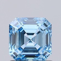 Diament laboratoryjny o barwie fantazyjnej Asscher, 1.07ct, VVS2, Fancy Vivid Blue, IGI LG720565985