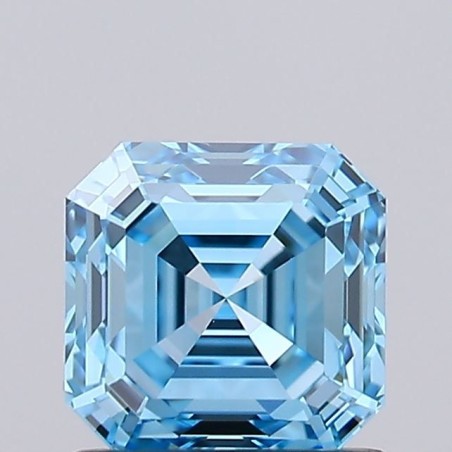 Diament laboratoryjny o barwie fantazyjnej Asscher, 1.08ct, VVS2, Fancy Vivid Blue, IGI LG711506292