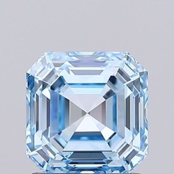 Diament laboratoryjny o barwie fantazyjnej Asscher, 1.05ct, VVS2, Fancy Vivid Blue, IGI LG741573096
