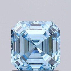 Diament laboratoryjny o barwie fantazyjnej Asscher, 1.02ct, VVS2, Fancy Vivid Blue, IGI LG727543804