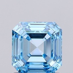 Diament laboratoryjny o barwie fantazyjnej Asscher, 0.98ct, VVS2, Fancy Vivid Blue, IGI LG735553494