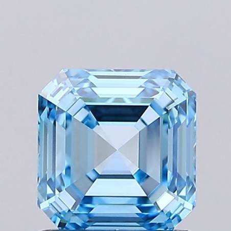 Diament laboratoryjny o barwie fantazyjnej Asscher, 0.98ct, VVS2, Fancy Vivid Blue, IGI LG735553494