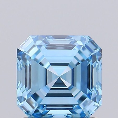 Diament laboratoryjny o barwie fantazyjnej Asscher, 1.06ct, VVS2, Fancy Vivid Blue, IGI LG719550898