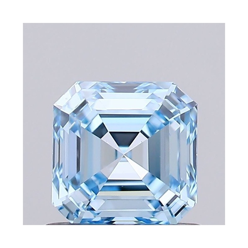 Diament laboratoryjny o barwie fantazyjnej Asscher, 0.77ct, VVS2, Fancy Vivid Blue, IGI LG741573429