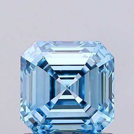 Diament laboratoryjny o barwie fantazyjnej Asscher, 1.05ct, VVS2, Fancy Vivid Blue, IGI LG706572943