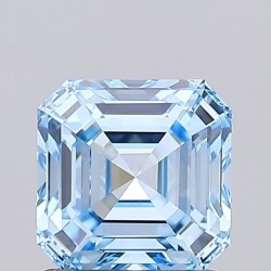 Diament laboratoryjny o barwie fantazyjnej Asscher, 1.04ct, VVS2, Fancy Vivid Blue, IGI LG741573111
