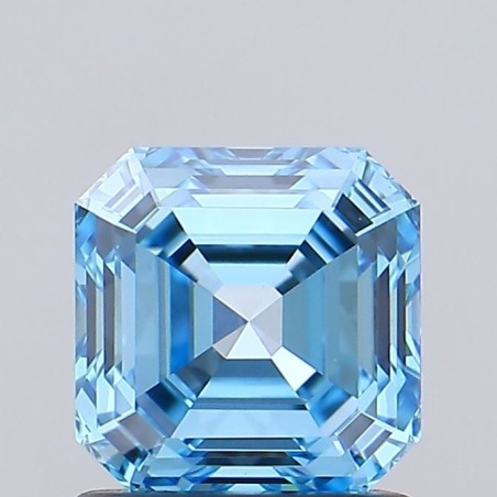 Diament laboratoryjny o barwie fantazyjnej Asscher, 1.12ct, VVS2, Fancy Vivid Blue, IGI LG700578943