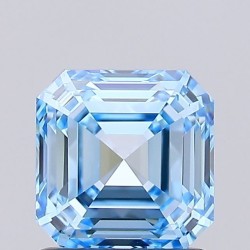 Diament laboratoryjny o barwie fantazyjnej Asscher, 1.16ct, VVS2, Fancy Vivid Blue, IGI LG739527075