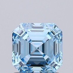Diament laboratoryjny o barwie fantazyjnej Asscher, 1.07ct, VVS2, Fancy Vivid Blue, IGI LG726549767