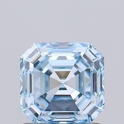 Diament laboratoryjny o barwie fantazyjnej Asscher, 1.04ct, VVS2, Fancy Vivid Blue, IGI LG739526883