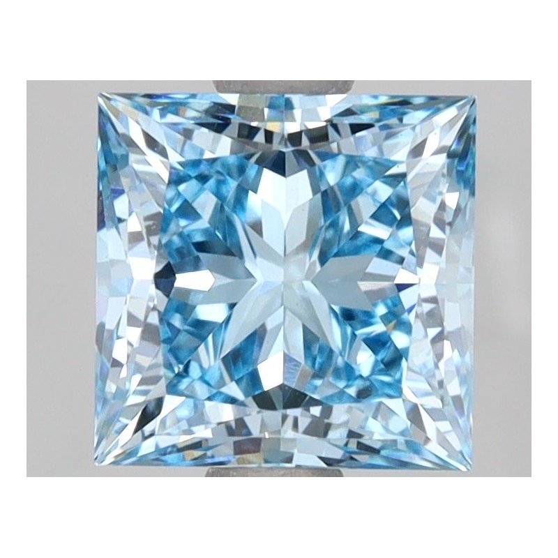 Diament laboratoryjny o barwie fantazyjnej szlif princess, 2.55ct, VVS2, Fancy Vivid Blue, IGI LG649426527