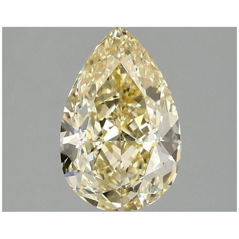 Diament laboratoryjny o barwie fantazyjnej szlif gruszkowy, 1.59ct, VVS2, Fancy Intense Yellow, IGI LG680519990