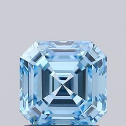 Diament laboratoryjny o barwie fantazyjnej Asscher, 1.02ct, VVS2, Fancy Vivid Blue, IGI LG737502808